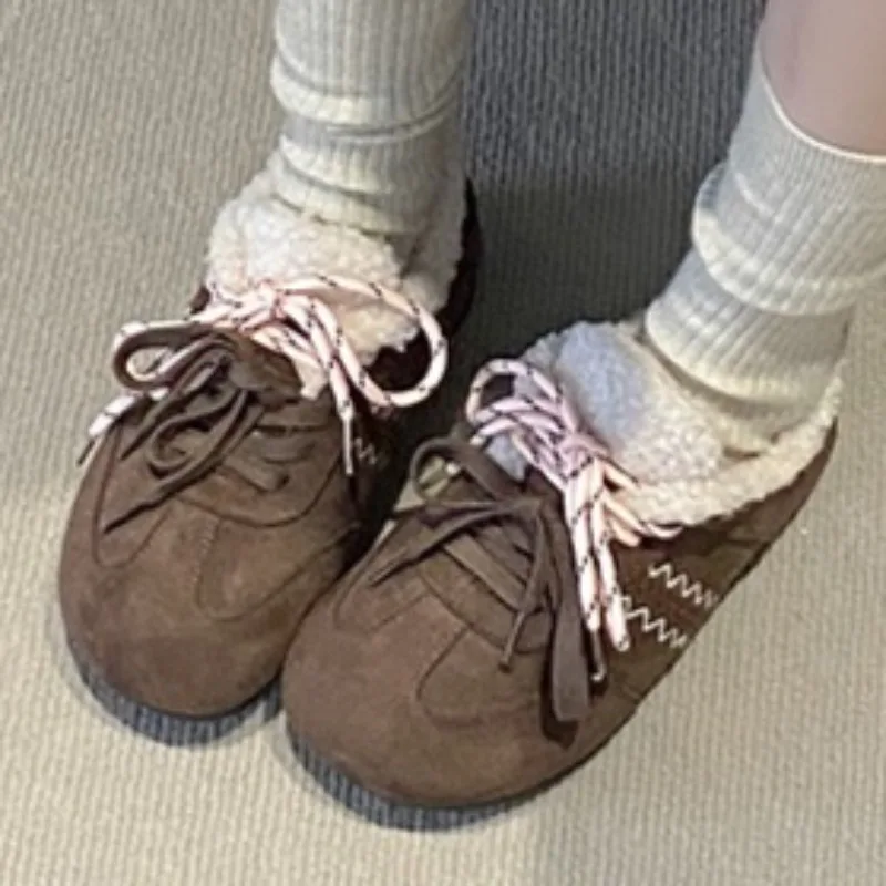 

Stylish New Style Suede Warm Ankle Boots for Women, 2025 Winter, Round Toe, Comfortable Thick Sole Non-Slip Casual Chelsea Boots