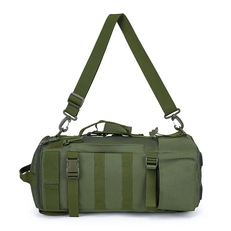 Large Capacity Fishing Gear Storage Backpack Fishing Bag Wet Dry Separation Splash-proof Lure Fishing Bag Hiking Camping Packs