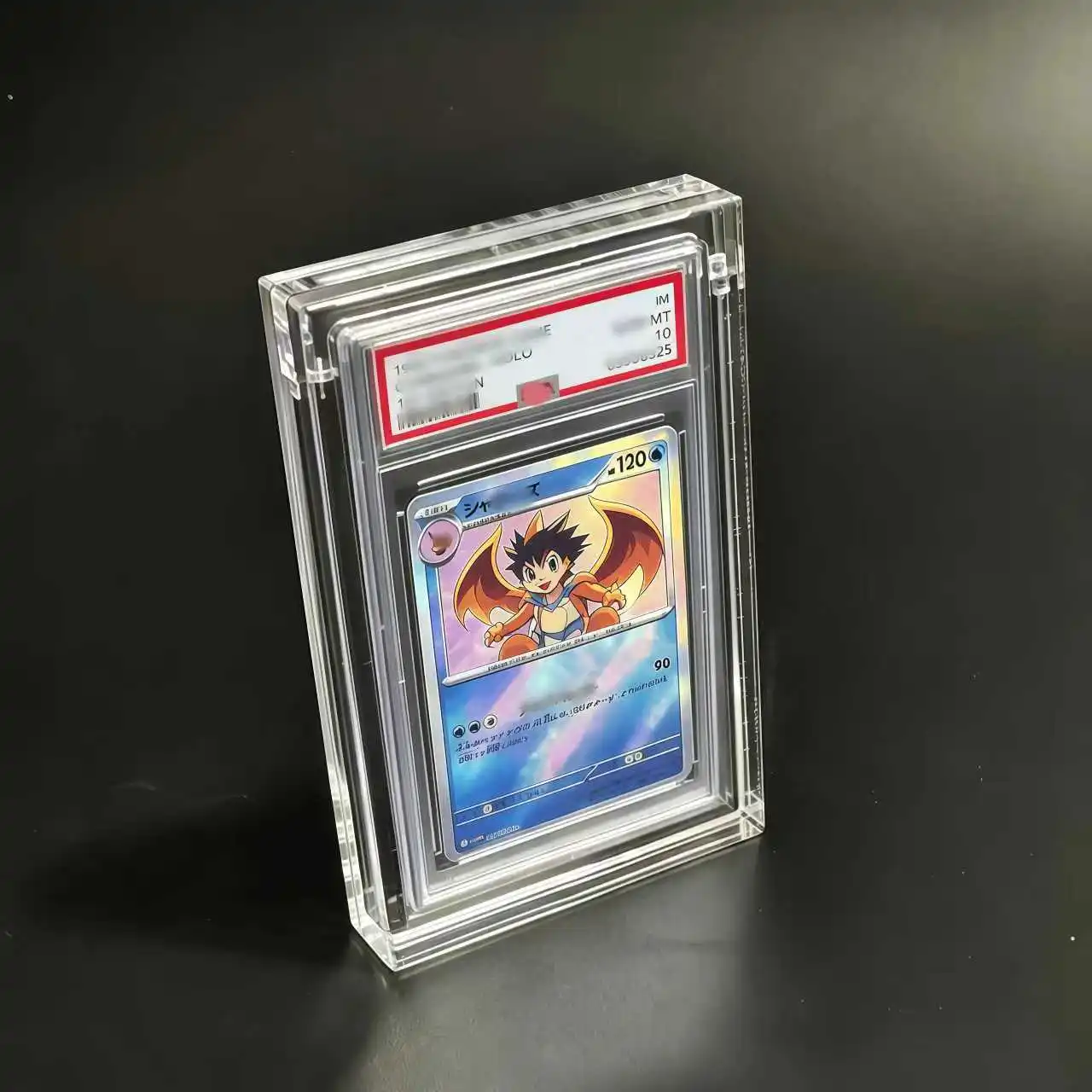 アニメキャラクター評価カードブリックptcgグレード済み遊戯王ポケモンカードディスプレイスタンド透明アクリルブリックuv保護