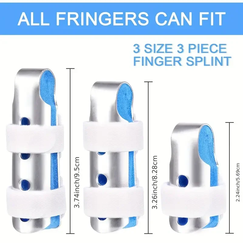 1Pc Finger Splint, Finger Support Brace Finger Stabilizer For Broken Fingers Straightening Arthritis Knuckle Immobilization image 2