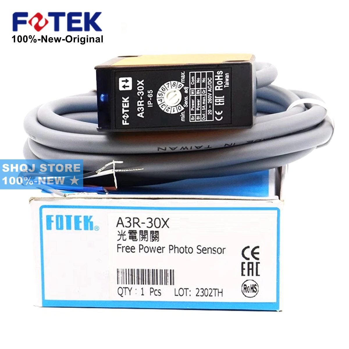 

FOTEK 100%-НОВЫЙ A3R-30X A3R-1MX 2MX 4MX A3G-2MR A3G-2MRS 4MX A3T-3MX A3T-10MX A3T-20MX 3MXD 10MXB A3R-1MXP Фотодатчик Оригинальный