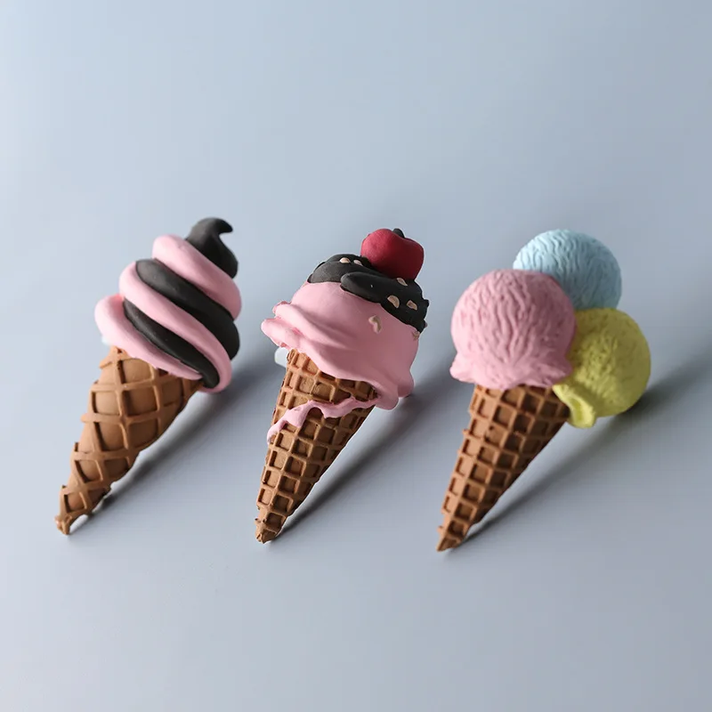 3d Simulation Ice Cream Silicone Molds Cherry Cone Summer Icy Plaster Mold Chocolate Biscuit Fondant Mold Cake Decorating Tools 4