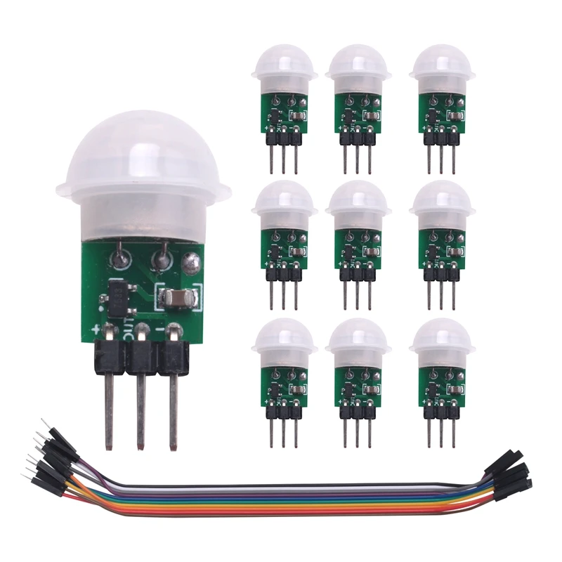 

10Pcs AM312 Mini Human Sensor Module HC-SR312 IR Pyroelectric Infrared PIR Motion Sensor Detector Modules