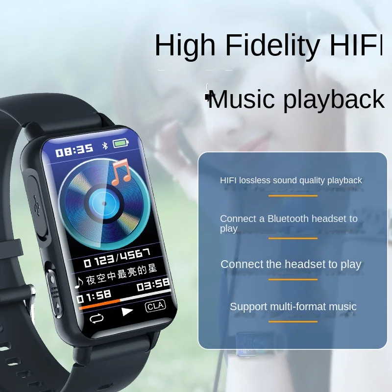 S18 워치 MP3 플레이어 블루투스 워크맨 학생 모델, 다기능 전자책 스포츠 팔찌, MP4 MP3 플레이어, 블루투스, 신제품