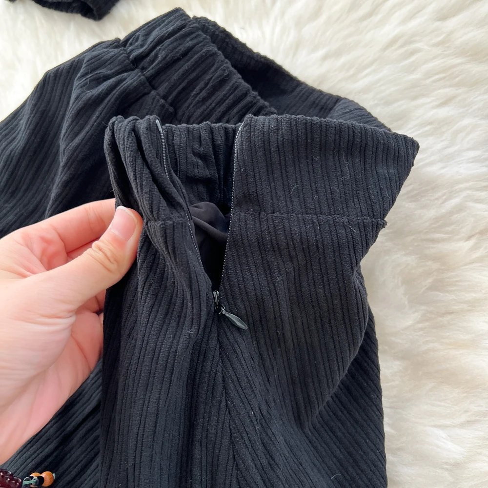 Set sexy in due pezzi Top chic monopetto con scollo a O e set da vacanza con gonna a trapezio a vita alta a pieghe