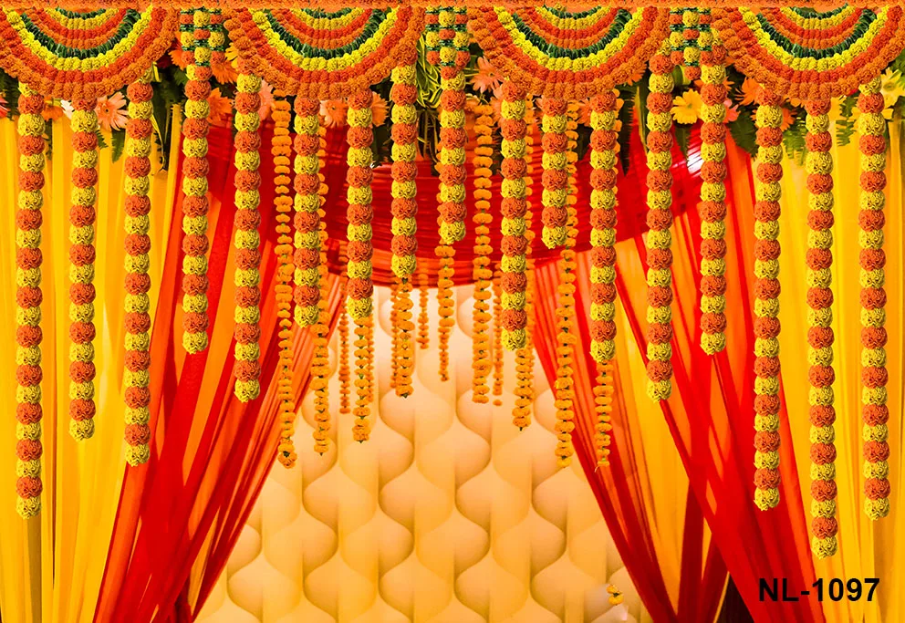 بوجا خلفية للتصوير الفوتوغرافي ، أوراق الموز التقليدية ، Chatiya الأخضر ، غانيش ، موقع قران ، مهرجان خلفية الديكور ، بوجا غارد