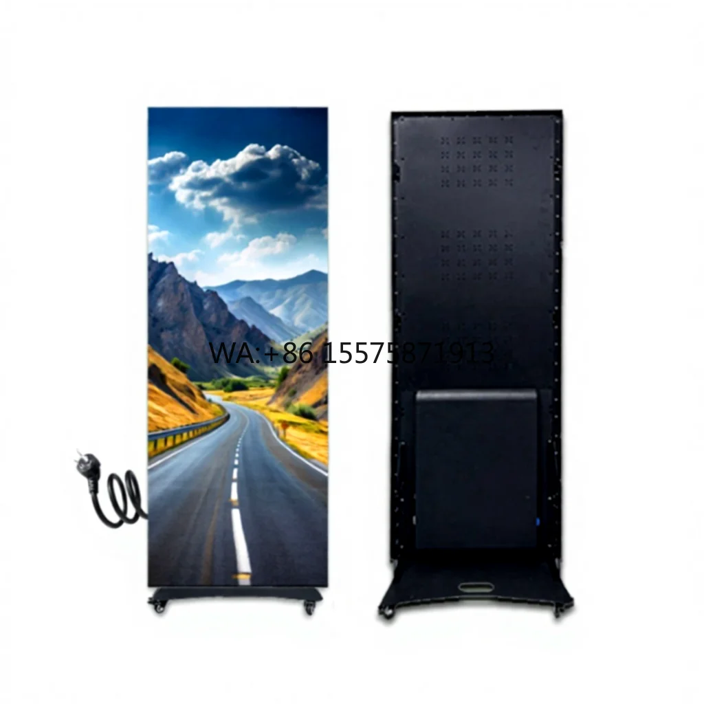 P1.86 P2 P2.5 Portable Foldable Indoor LED Display Board Video Wall HDR10+ 3840Hz Refresh Rate 3-Year Warranty for Poster/Banner