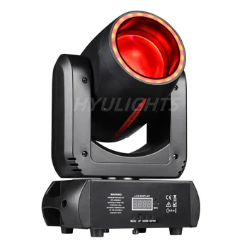 150W Mini 3in1Beam & 3DSpot & Halo Effect ไฟ LED Moving Head 8 สี 8 gobos 18 ปริซึมหมุน DJ ล้าง DMX512 เวทีไฟ