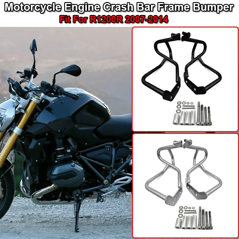 Fit For BMW R1200R R 1200R R1200 R R 1200 R 2007-2013 2014 Motorcycle Front Engine Guard Highway Freeway Crash Bar Protector Bar