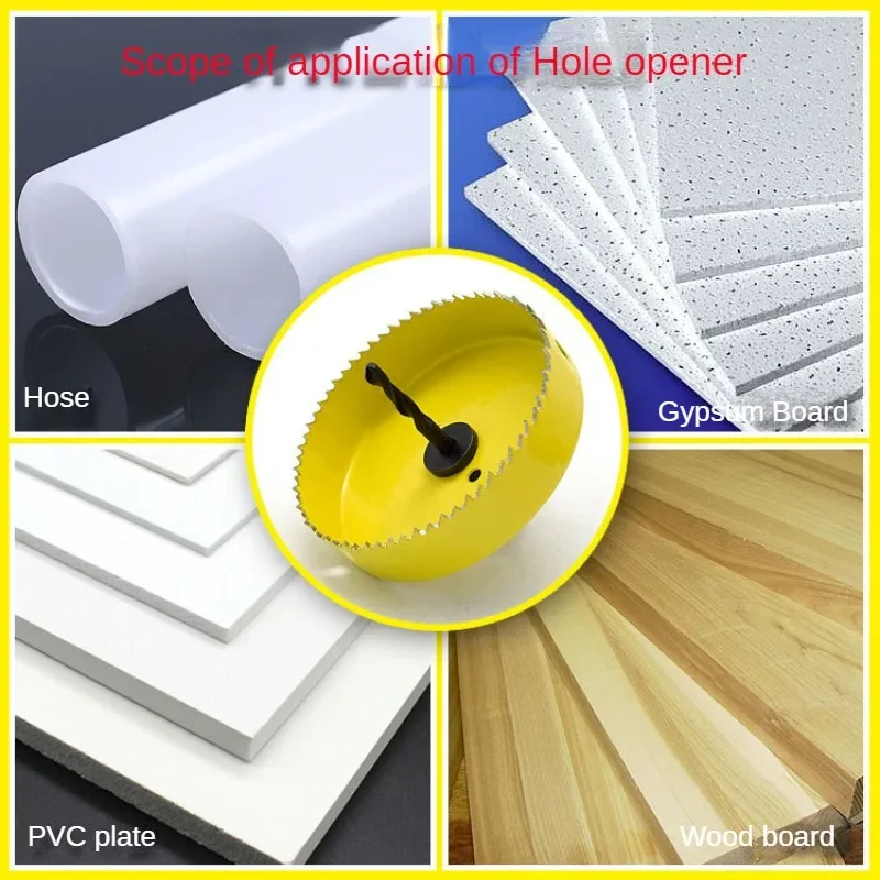 Imagem -03 - Hole Saw Cup Cutting Grupo Wood Crown Broca Kit para Drywall Placa de Gesso Madeira Pvc Plástico Densidade Metal Ferramentas para Carpintaria