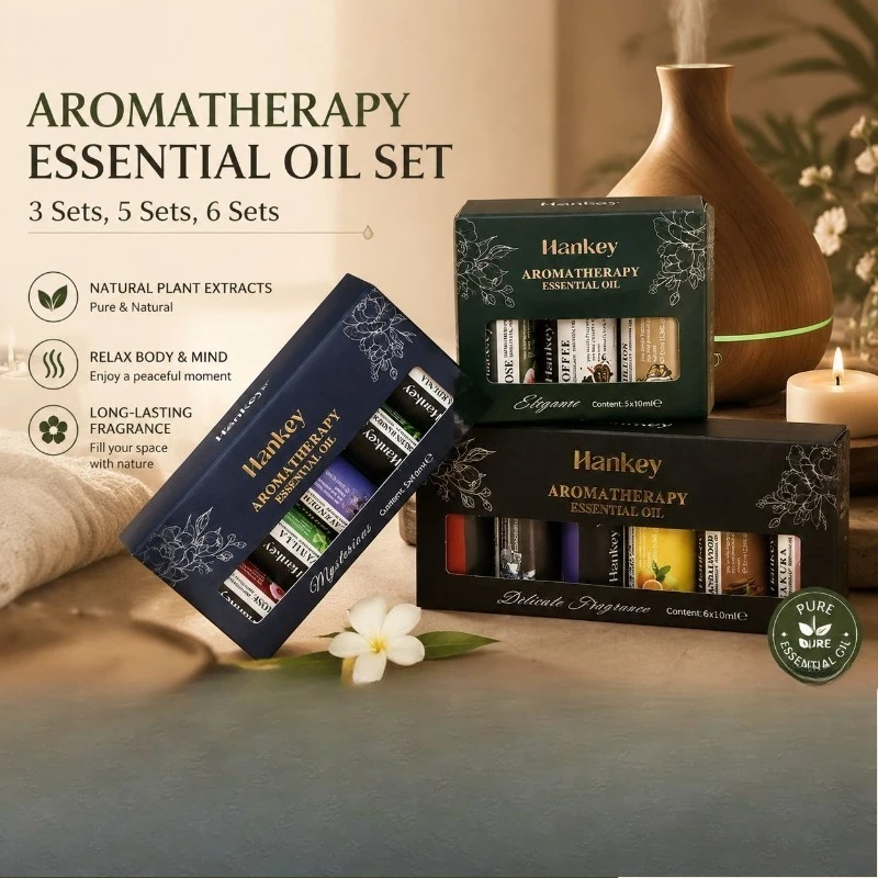 Premium Water‑Soluble Aromatherapy Reed Diffuser Oil Set, Multi‑Size Kit 3/5/6/10/12 Bottles, Lavender Lemon Mint Home Fragrance