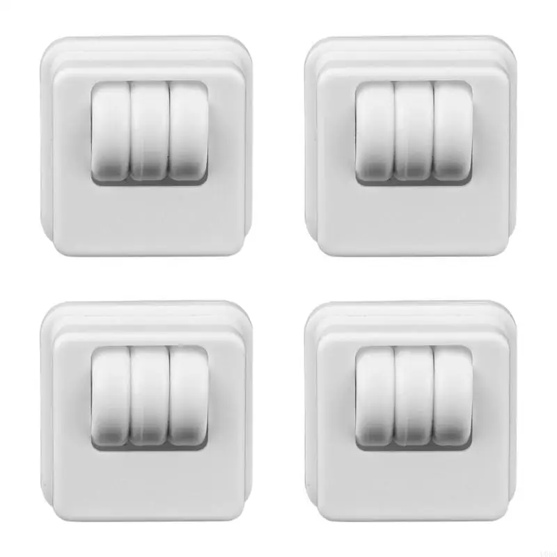  4Pcs Adhesive Casters Wheel Universals Appliance Roller Appliance Sliders