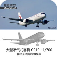 EVModel A029 1/700 C919 Large Passenger Aircraft, 3D Print, w/Water Decals(1pcs)