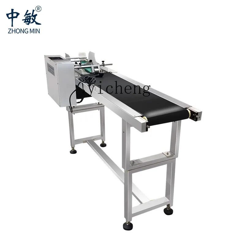 ZZ آلة الترحيل عالية السرعة ترميز حقيبة بلاستيكية كرتونة تسمية ورقة IC بطاقة فاصل الحزام الناقل