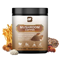 BEWORTHS Lion's Mane Mushroom Coffee Supplement with Reishi,Cordyceps&Turkey Tail-Energy,Mental Clarity&Focus,Brain Booster