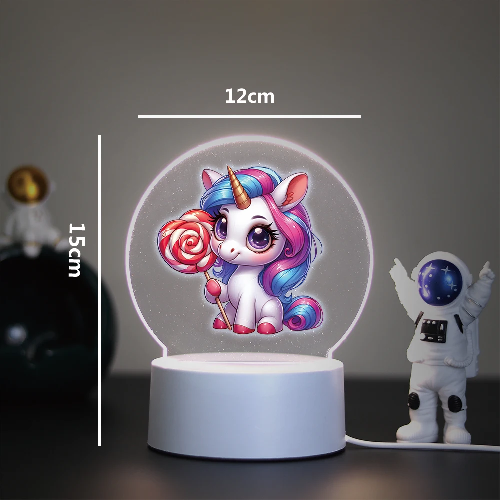 unicorn 3D Led For Home Children\'S Night Light Night Light 3D Illusion Lamp