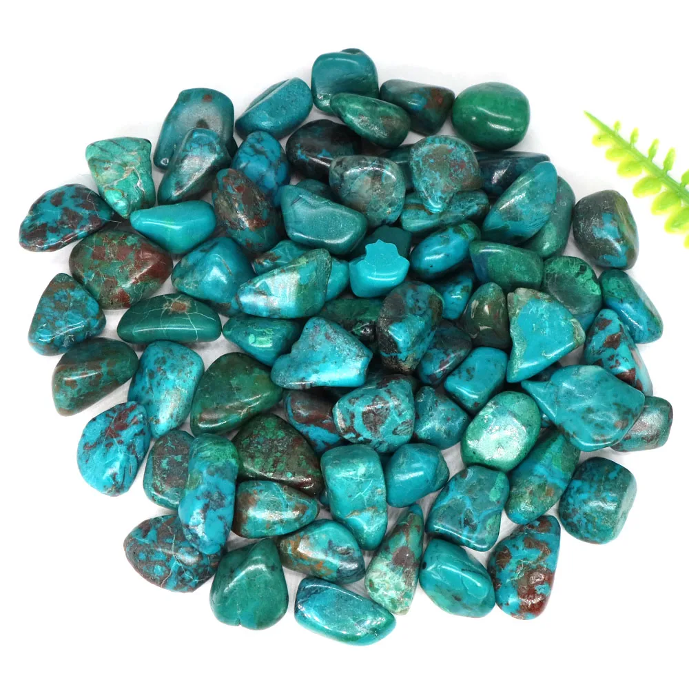 Natural Tumbled Stone Chrysocolla Bulk Gravel Specimen Healing Crystal Reiki Mineral Gemstone Fish Tank Flower Pot Home Decor