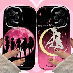 Anime Sailors Moons Wave Phone Case For Xiaomi Redmi Note 13 12 Pro Plus Turbo Speed 12S 12R 11 11S 10 10S 9S 7 8 9 Pro Max Capa