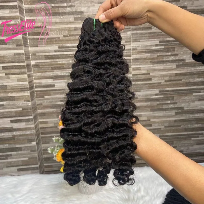 

Brazilian Virgin Remy Human Hair SDD Weaving Double Drawn Burmese Curl bundle High Quality Natural Look Soft Bouncy Texture