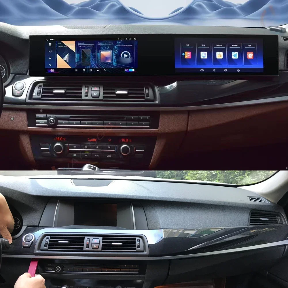 

21 inch 3D Curved Screen Android 13 Car Multimedia Player For BMW 5 Series F10/F11 2011-2016 Upgrade to 2024 New Style