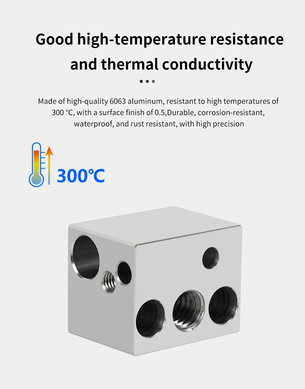 Kit Hotend para Elegoo Neptune 4, pieza de impresora 3D, Bimetal Heatbreak, bloque de calor, termistor para Neptune 4 Pro, cabezal de impresión