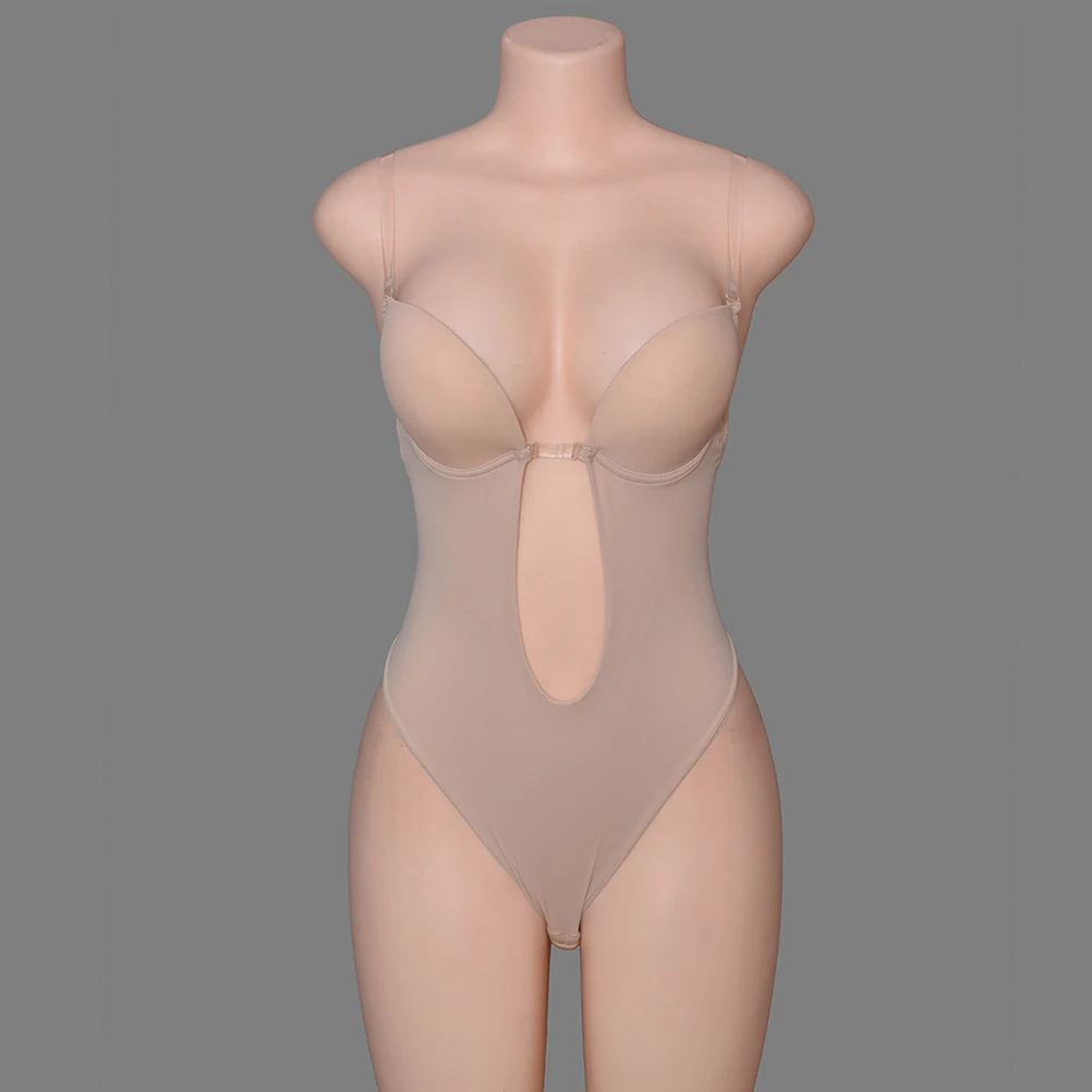 

Women Backless Corset Black Size M Invisible Shapewear Slimming Shaper Bra Corset Breathable Comfortable Bustier