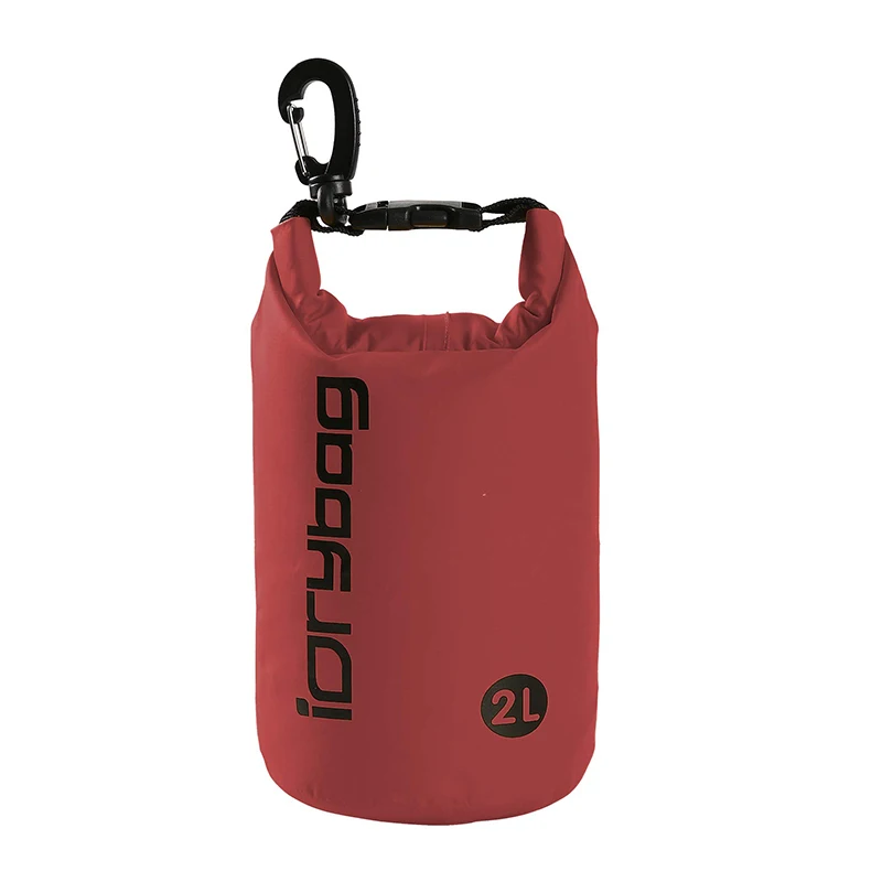 IDrybag 2L Schwimm-Wasserdichter Trockensack Sport-Canyoning-Tasche IPX6 Wasserdichte Tasche für Reisen Kajakfahren Bootfahren Strand-Trockensack