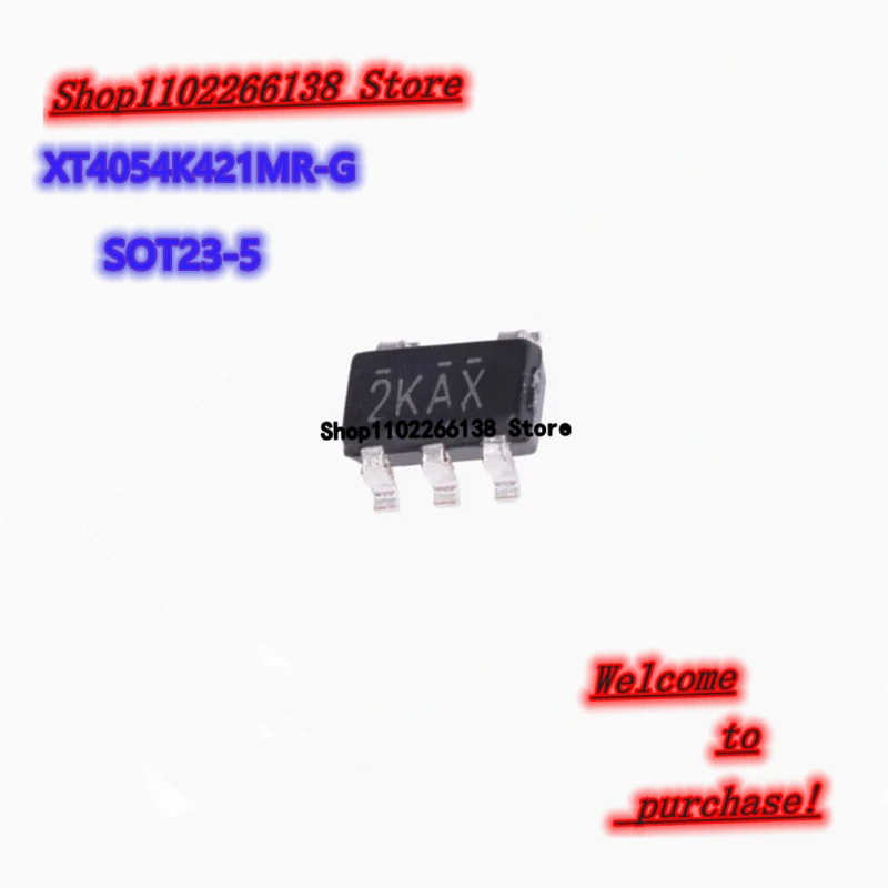 10PCS XT4054K421MR-G 2KAX SOT23-5 Chip IC