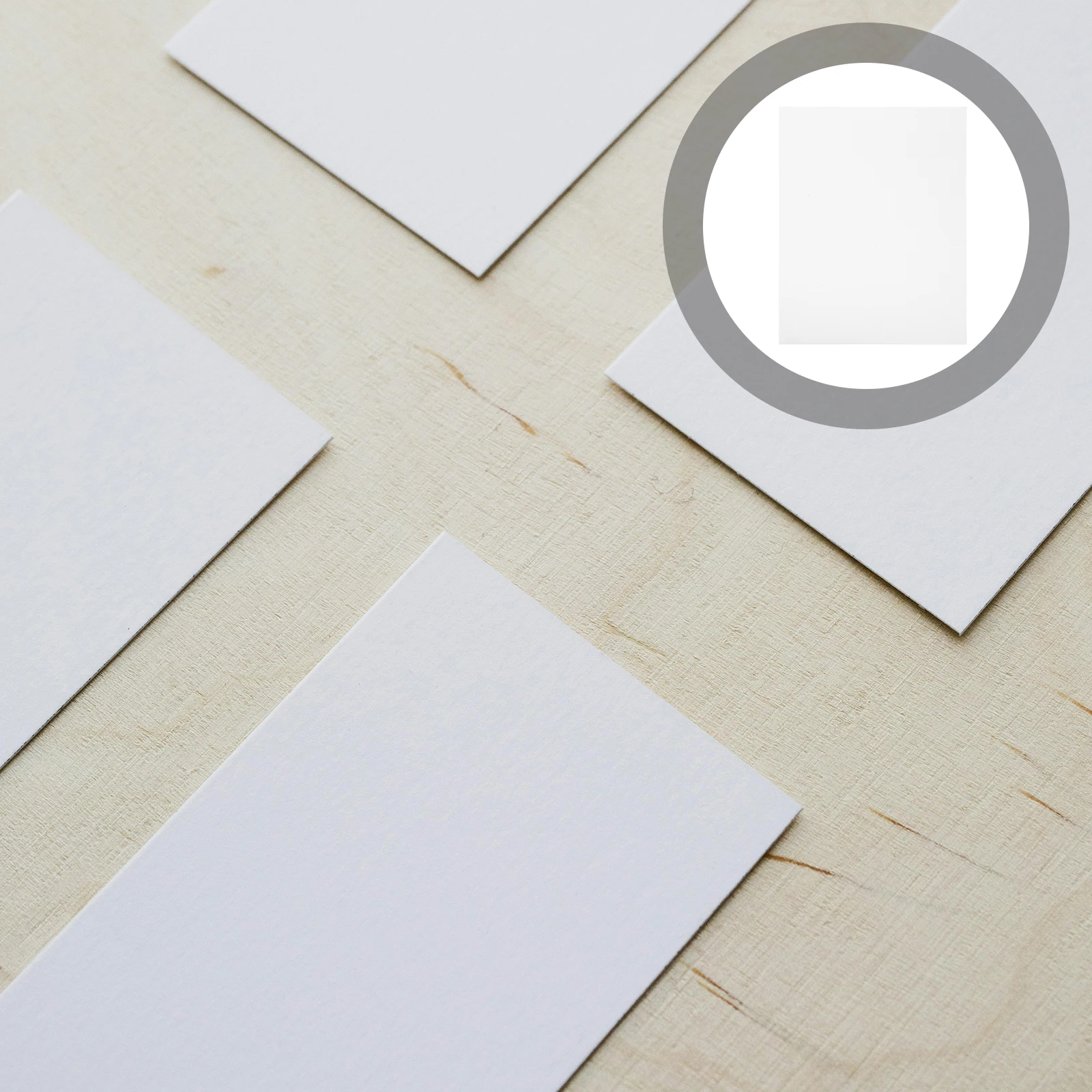 Tarjetas de visita imprimibles, tarjetas de papel, saludo, corte de doble cara en blanco de 250 g/m2