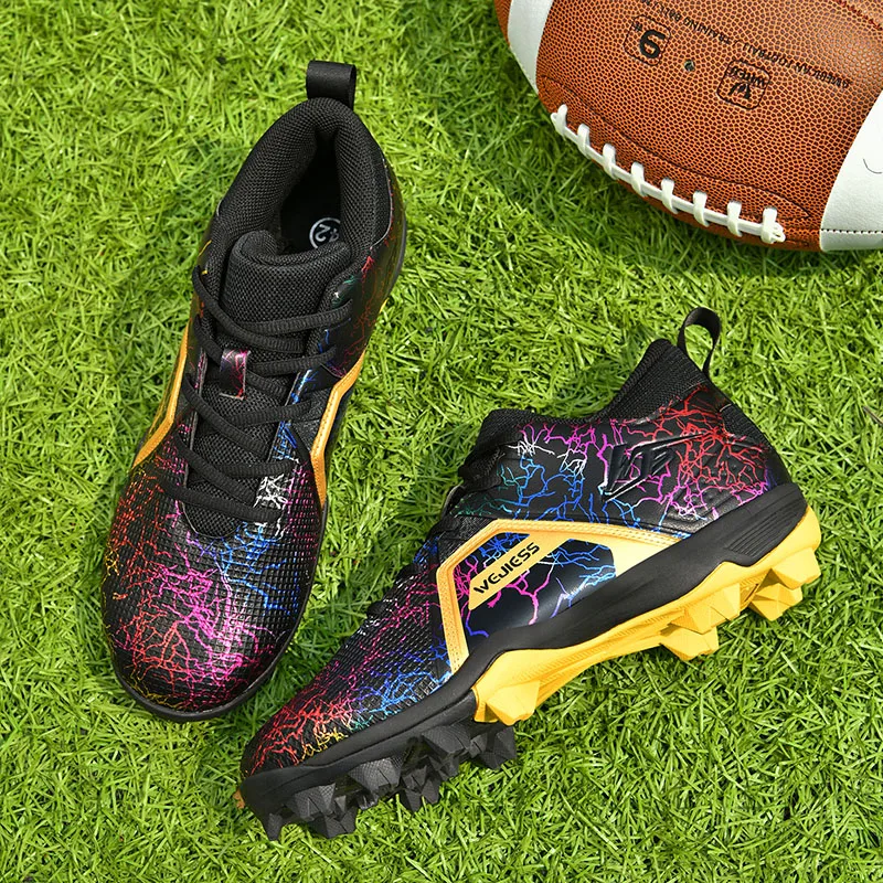 Professional Baseball Shoes Men American Football Shoes Anti Slip Fast Soccer Sneakers Fashion Artfificial Grass Rugby Cleats