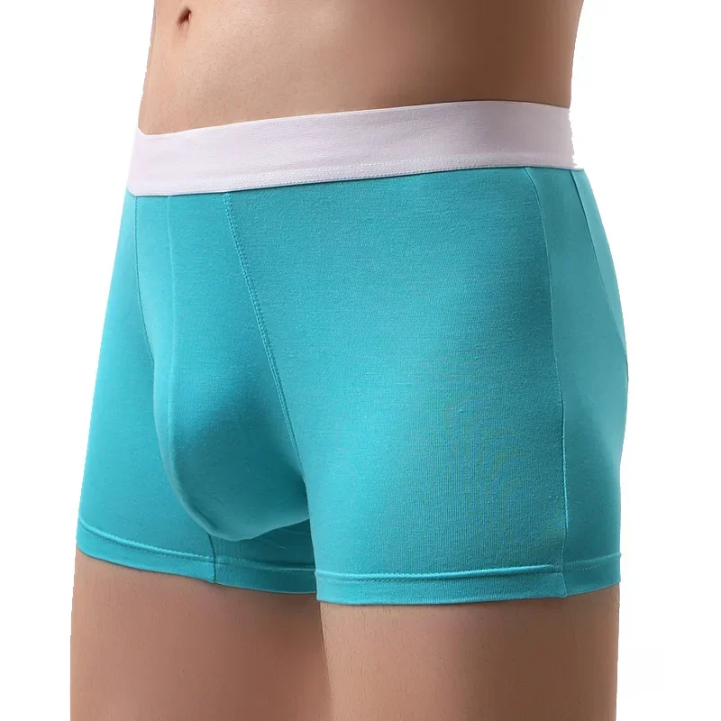 High Quality Modal Men Boxers Underwear Sexy U Convex Penis Pouch Lingerie Low Waist Male Panties Wholesale Man Boxershorts