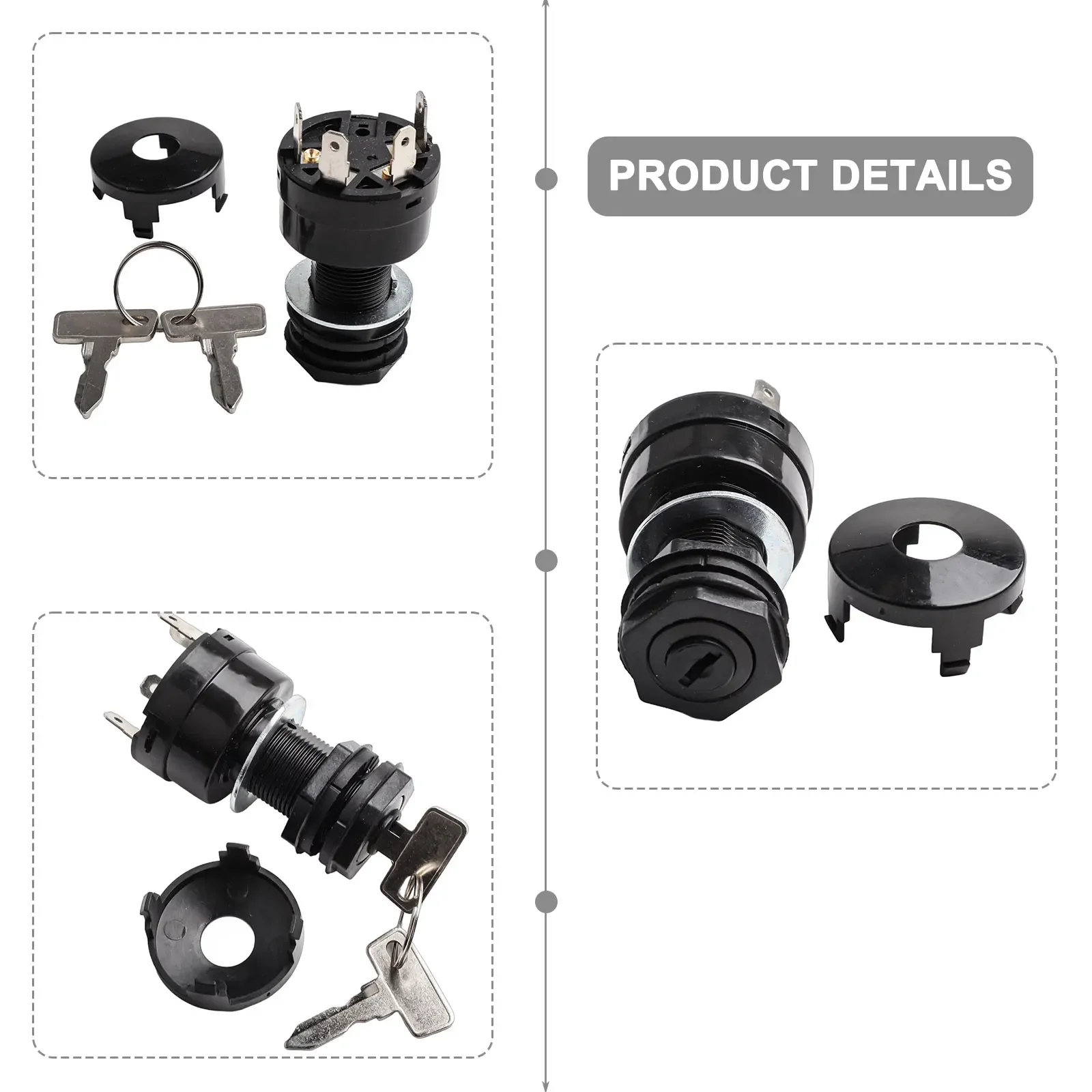 تم تطوير مفتاح الإشعال عالي الوظائف للتوافق مع جميع قطع غيار Gascarts السابقة لعام 2004 بما في ذلك مفتاحين