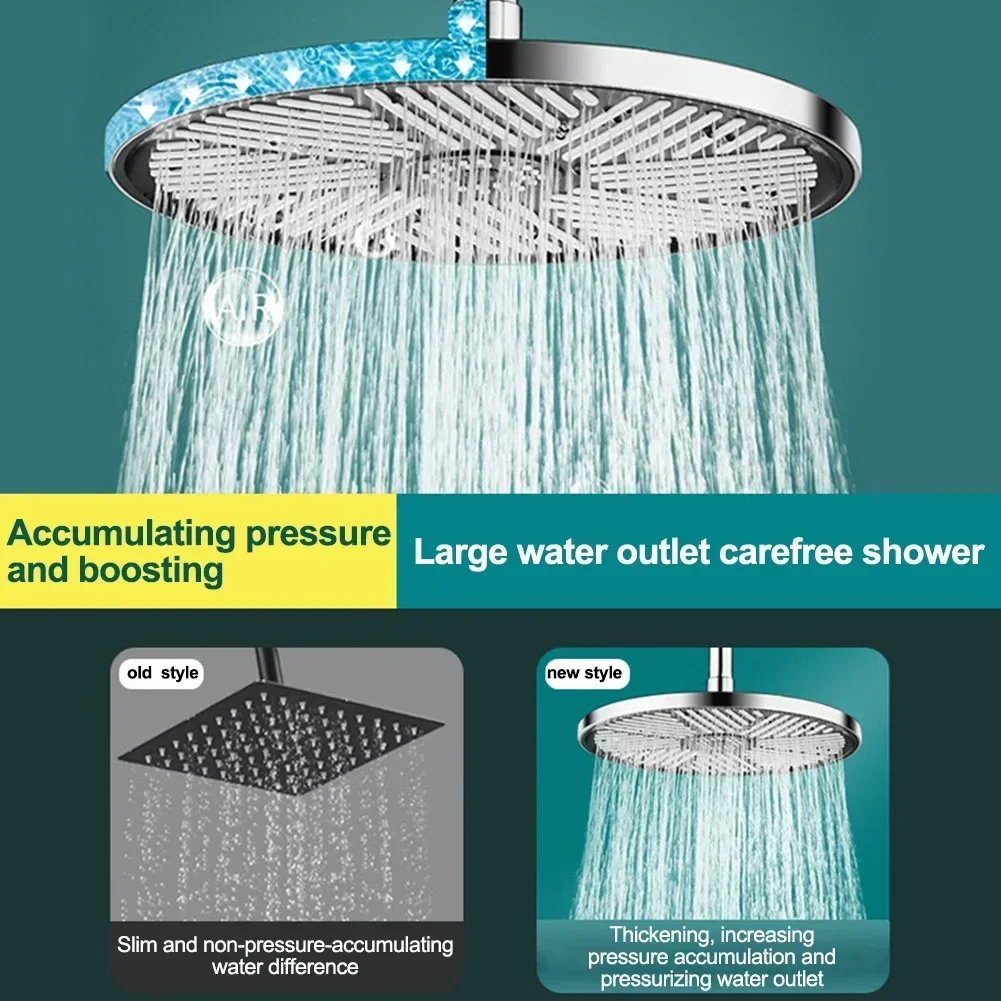 10 Inch Rain Shower Head High Pressure Rainfall Waterfall Detachable Bathroom Accessories Better Shower Experience