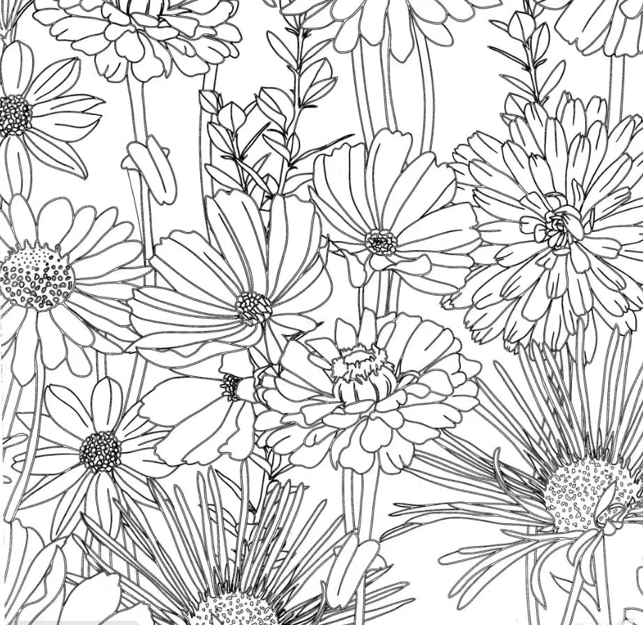 Custom photo wallpaper Nordic gray and white flower personality background wall home decoration 3d wallpaper papel de parede