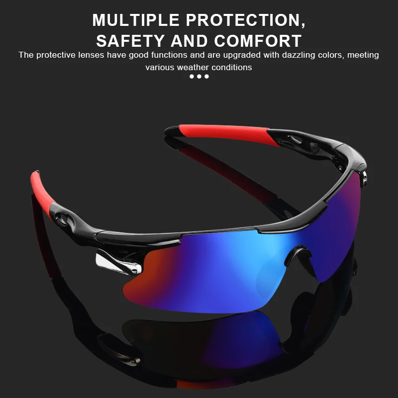 RIDERACE Sports Men Sunglasses Road Bicycle Glasses Mountain Cycling Riding Protection Goggles Eyewear Mtb Bike Sun Glasses