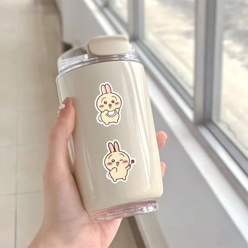 60pcs Cute Chiikawa USAGI Stickers Pack Decorative Scrapbook Laptop Phone Case Water Bottleうさぎ Cartoon Stickers DIY Kids G view 4