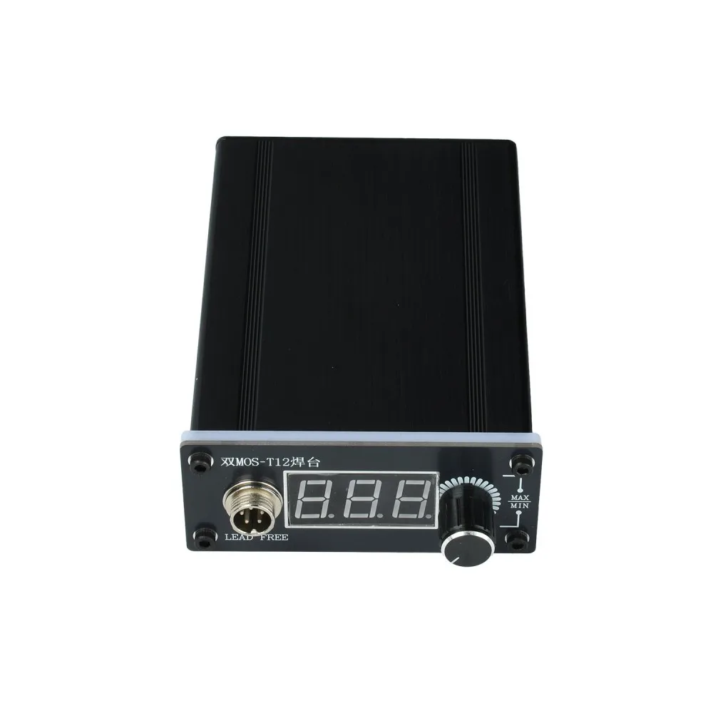T12 Digital Soldering Station 75W Mini Portable Welding Iron Station Adjustable Temp 180-480℃ Auto Sleep Shutdown Soldering Tool
