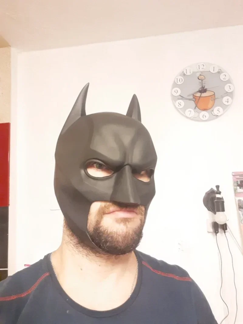 2025 Halloween Pipistrelli Riduzione Casco integrale Il Cavaliere Oscuro Bruce Wayne Joker Maschere Cosplay Morbido PVC Maschera in lattice Puntelli del partito