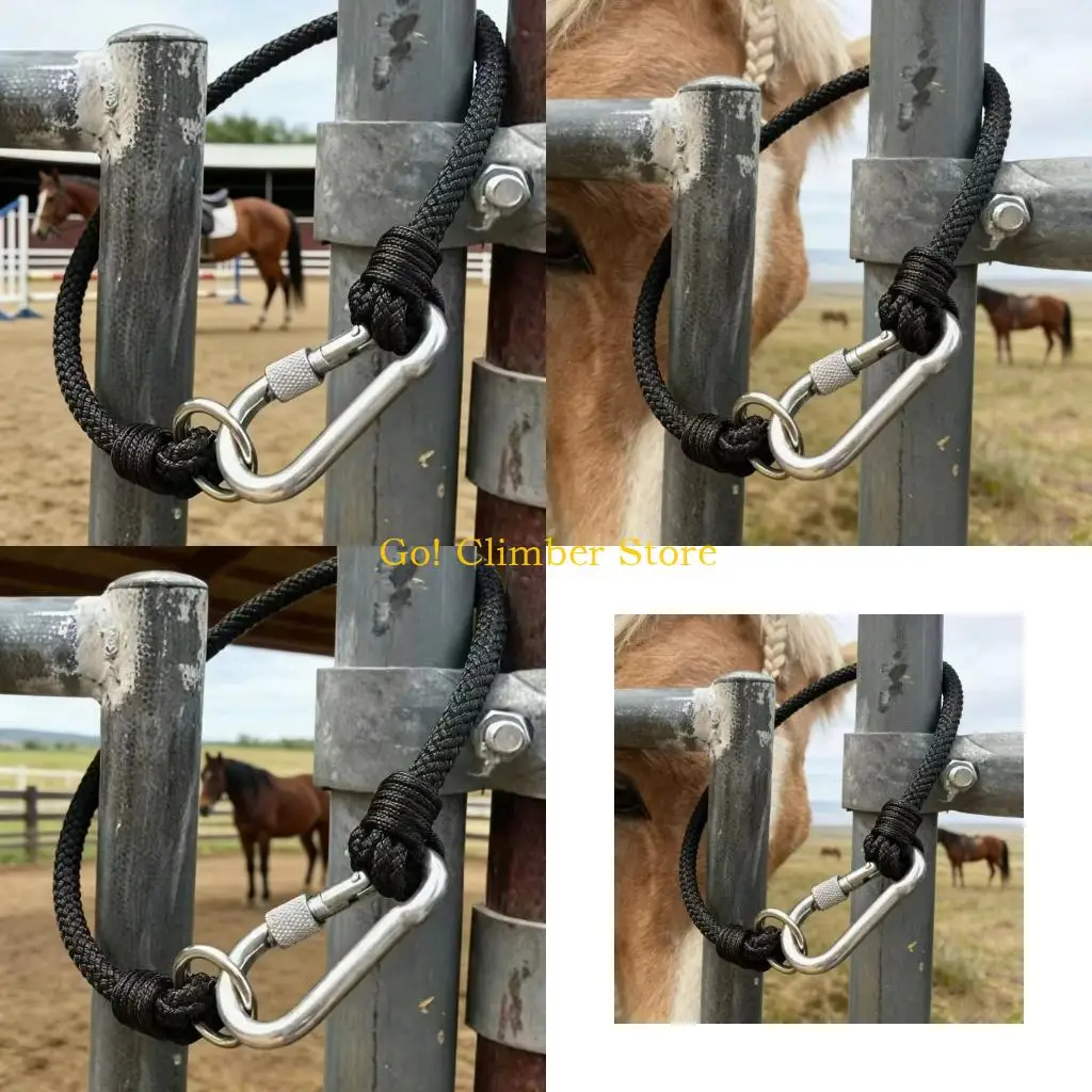 Q84C Stall Door Stoppers Horse Stall Door Fixer With Impacts Absorbing Design & Multipurpose Hanger For Equestrian Facilities