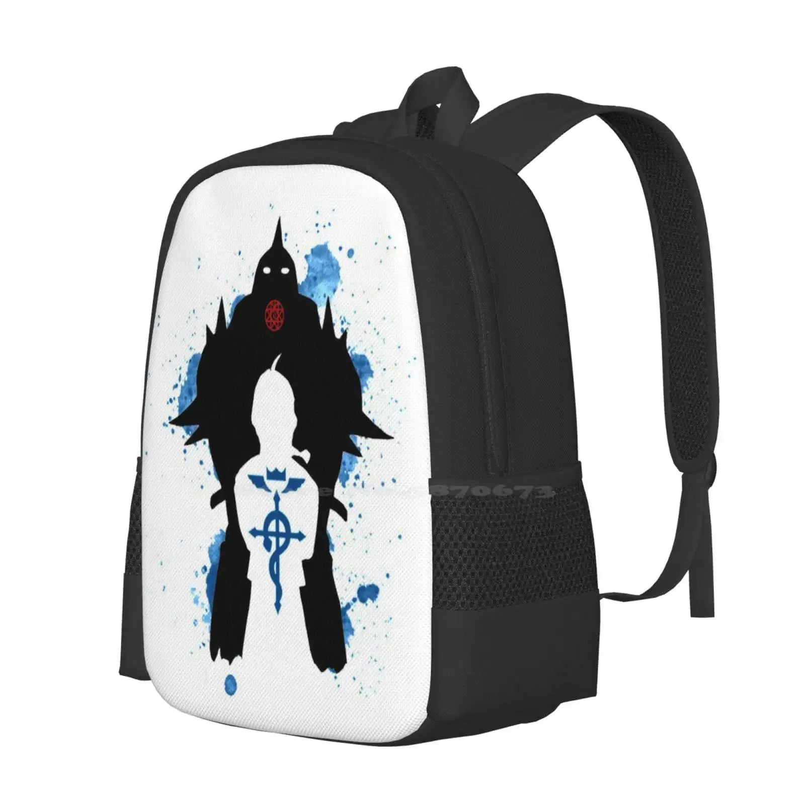 Mochila Fullmetal Alchemist Anime Fma Fullmetal Alchemist Brotherhood Alchemy Manga Alphonse Elric, gran oferta, bolsos de moda