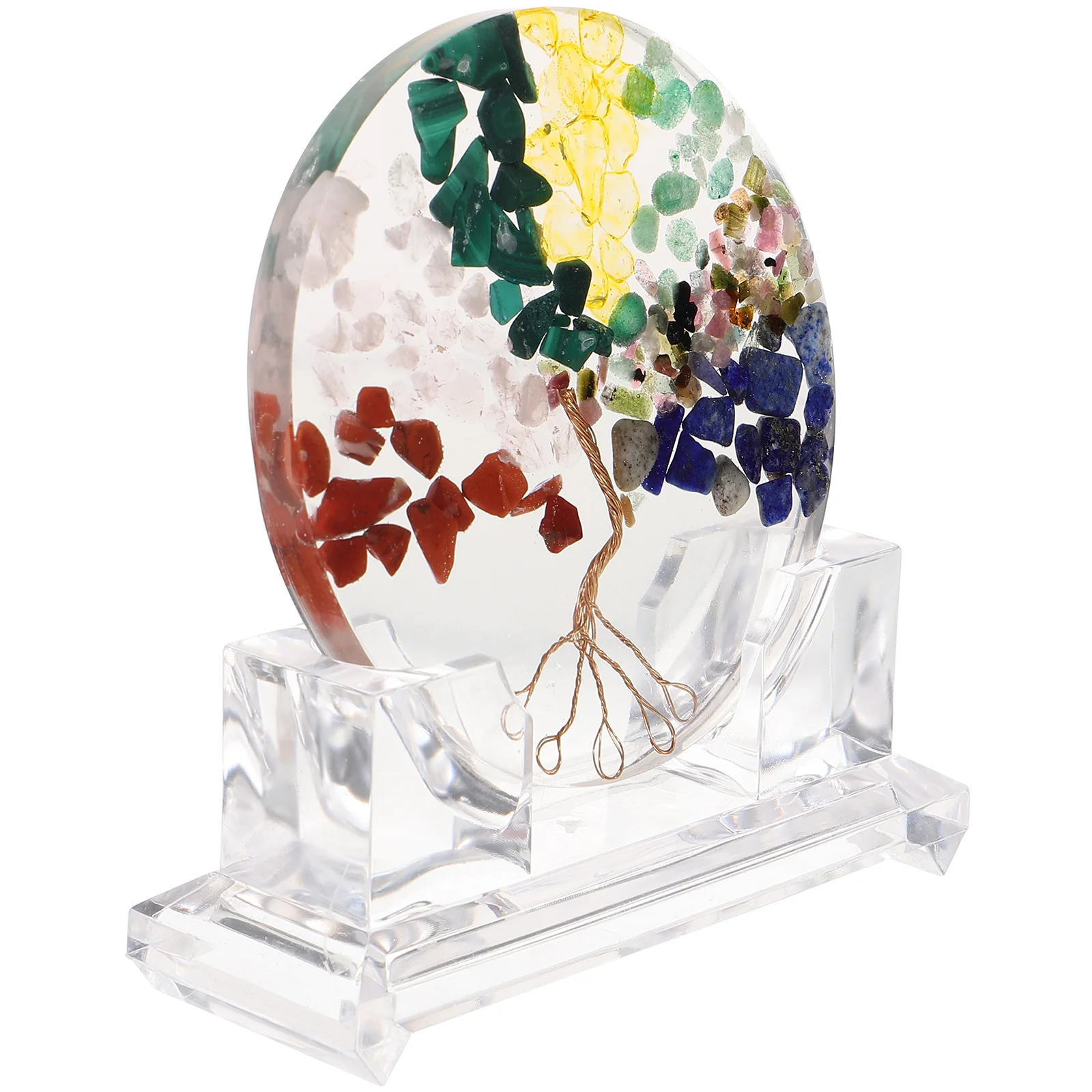 راتنجات الايبوكسي شجرة كريستال زخرفة ديكور المنزل مكتب منضدية محور شقرا الديكور شجرة كريستال