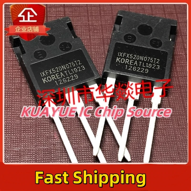 10PCS-30PCS  IXFX520N075T2   TO-247  75V  520A   Fast Shipping Quality Guarantee