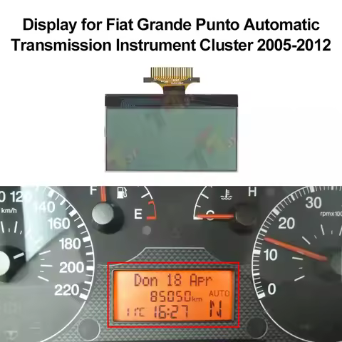 Dashboard LCD Display for Fiat Punto Grande Punto Fiorino Doblò Linea and Qubo Automatic Transmission Instrument Cluster