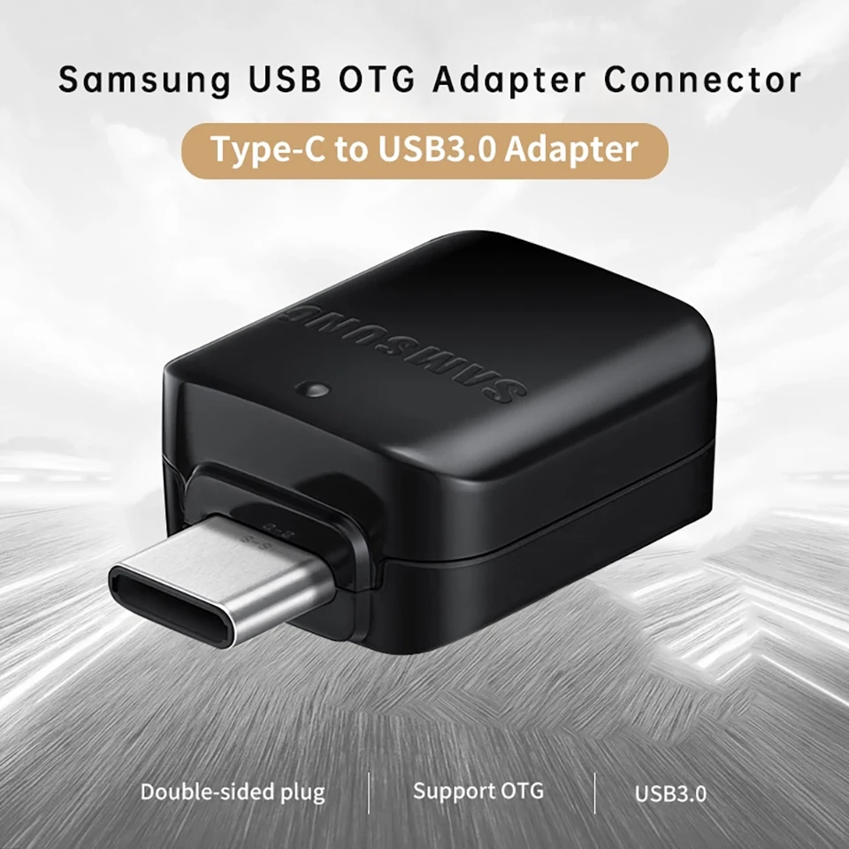 Mini adaptador de dados OTG para celular e tablet, conversor USB C, periféricos PC, leitor de cartão, USB-A fêmea para tipo C macho, 1pc