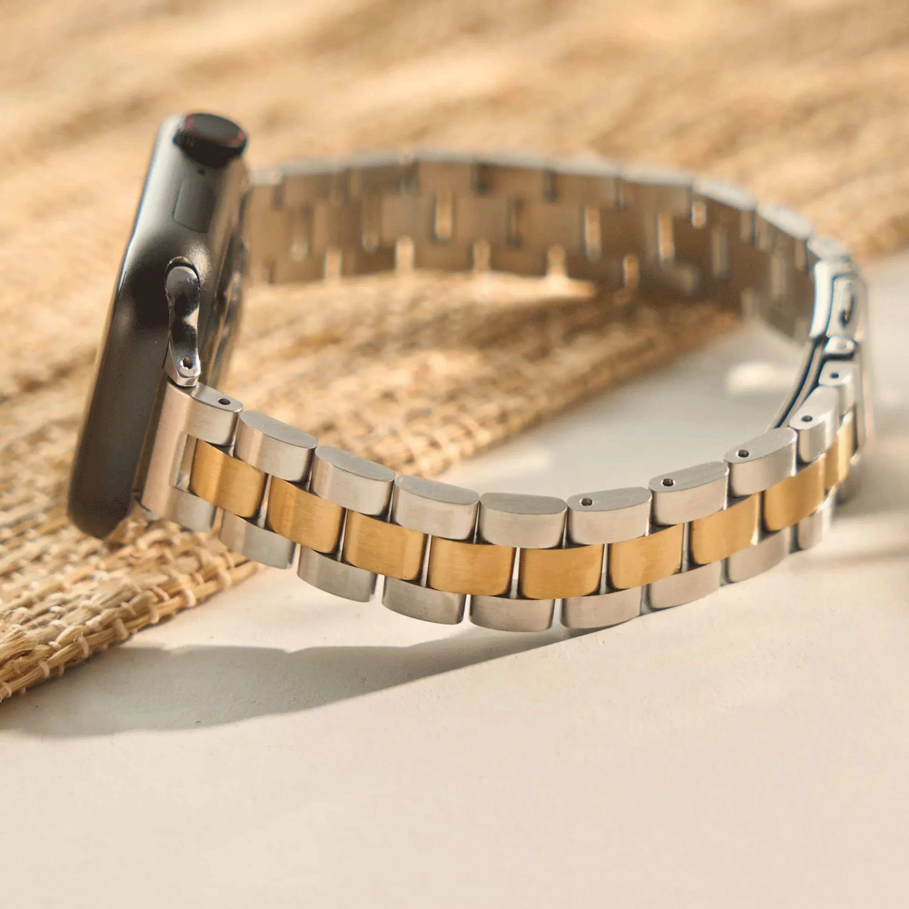 Edelstahlarmband Apple-Armband Kompatibel mit 8 Series 7 6 SE 3, Geeignet für 45/41mm 40/44mm 42mm 49mm Größen – Detail 12