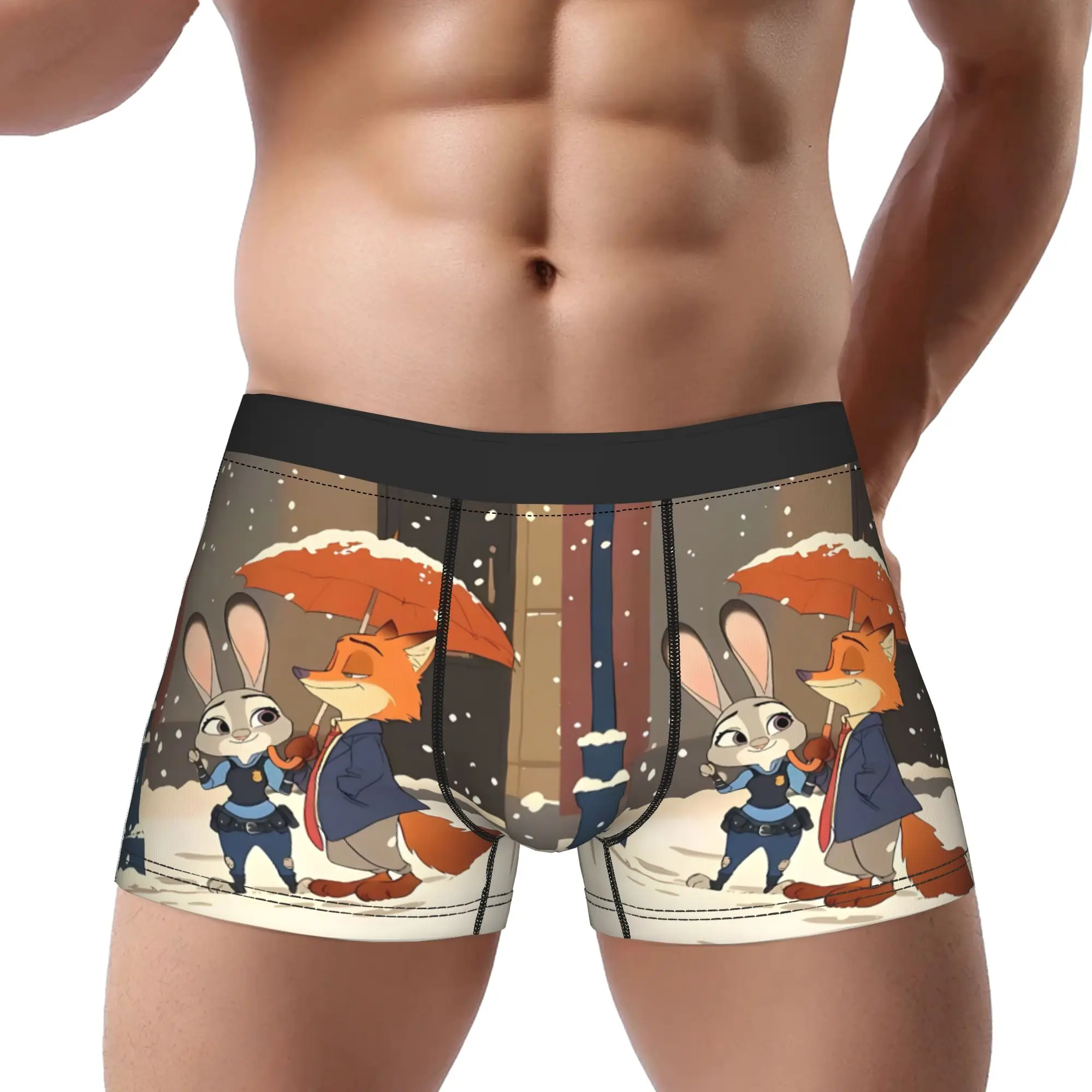 

Zootopia 2 boxers adults 18 plus Underpants Breathbale Panties Men's Underwear Sexy Shorts Boxer Briefs