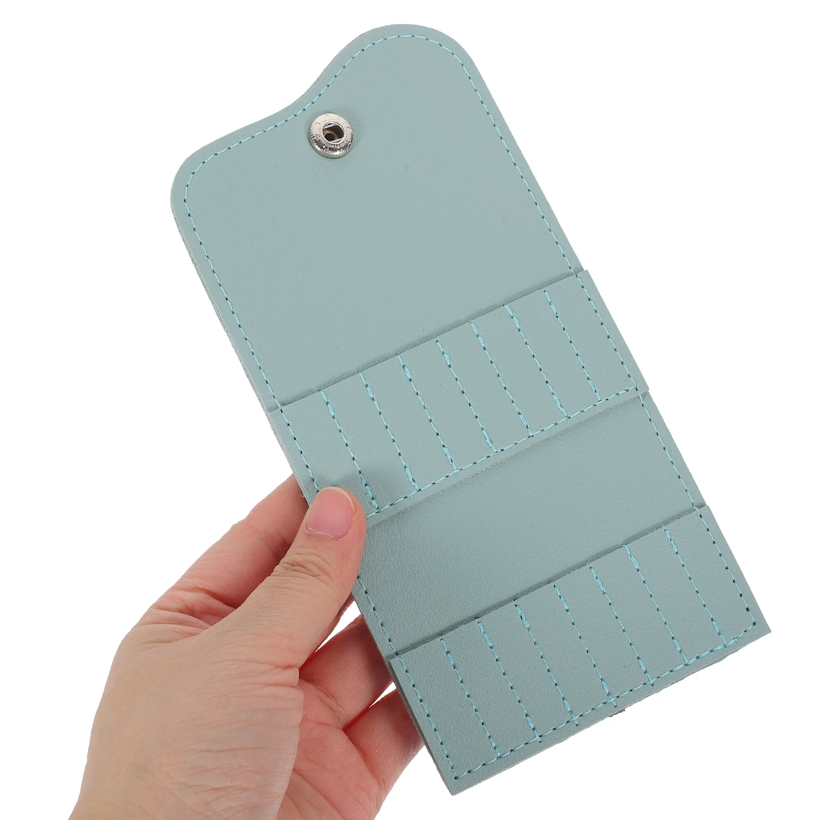 Saco de armazenamento de brocas de unhas 16 furos organizador portátil e durável organizador de ferramentas de unhas para casa e salão de beleza sacos de armazenamento dobráveis