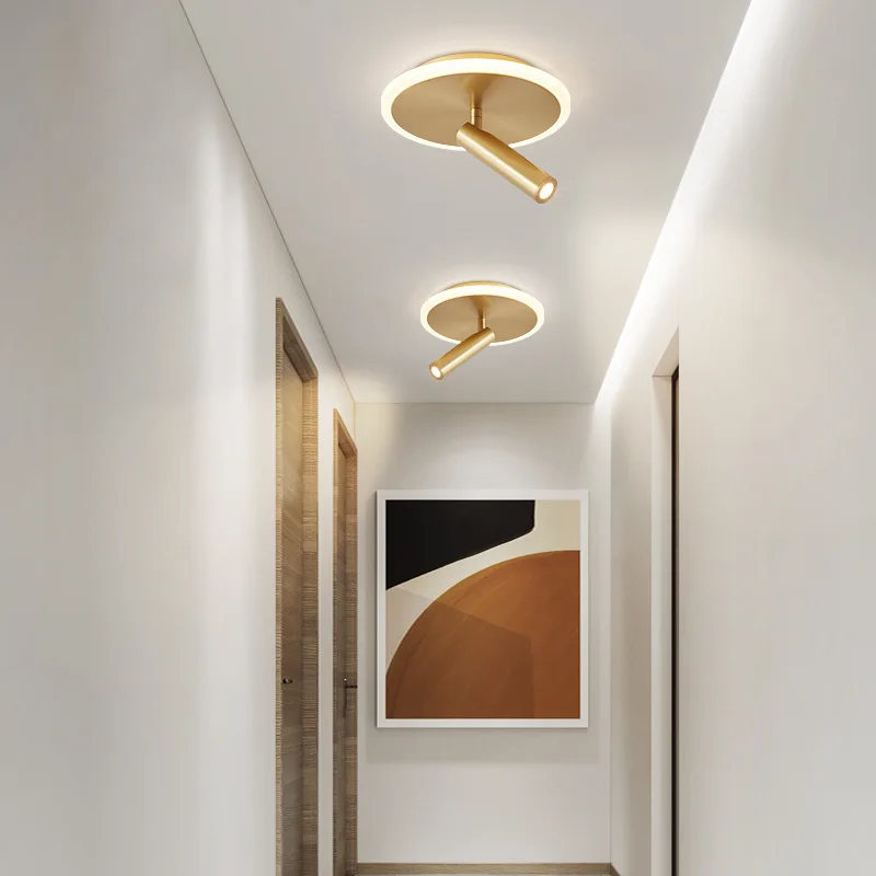 Rotating spotlight, living room, hallway, ceiling light, circular bedroom, cloakroom, hotel study, LED reading wall light