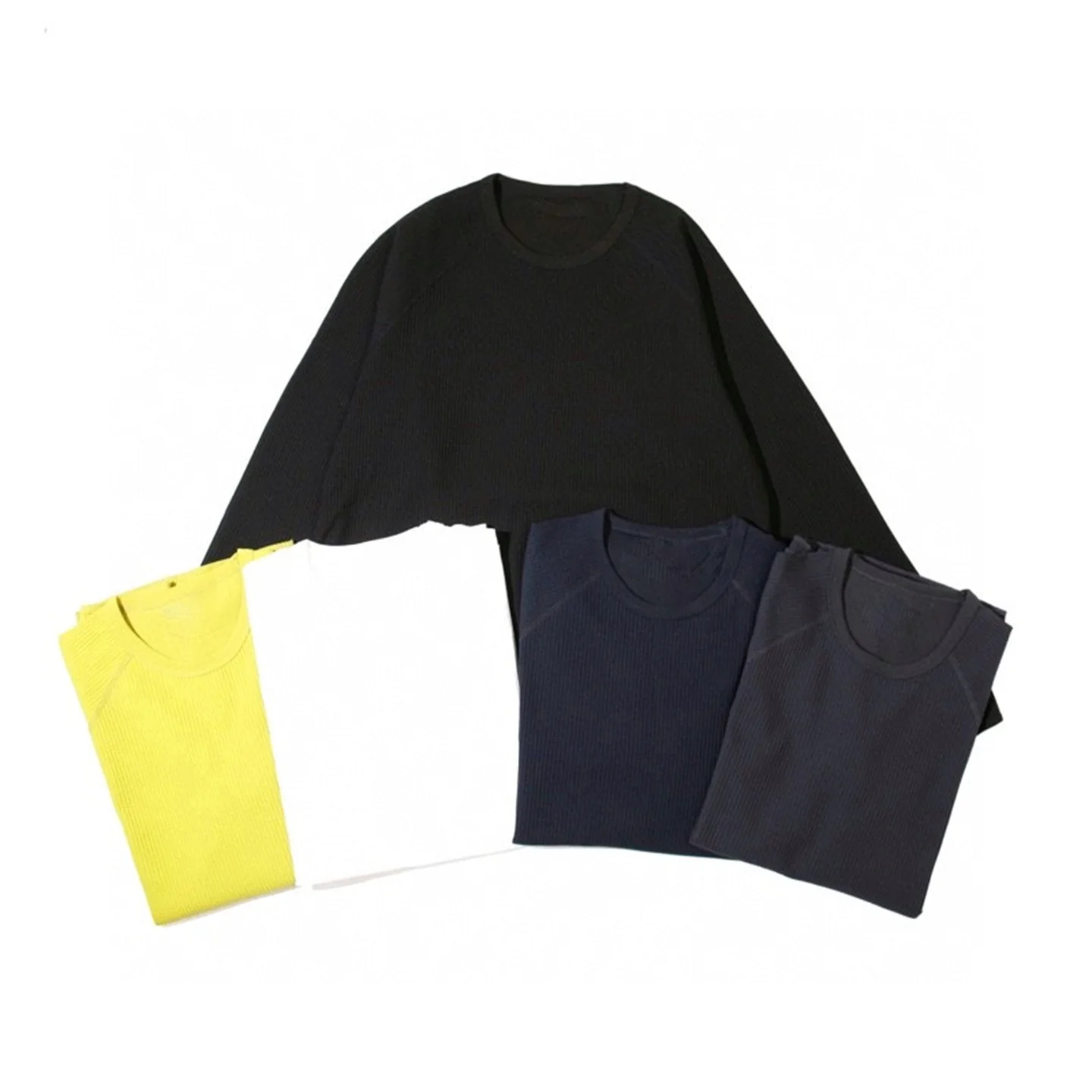 

Mountain Outdoor Lightweight Breathable Quick Drying Sweat Waffle Shoulder Long Sleeve T-Shirt