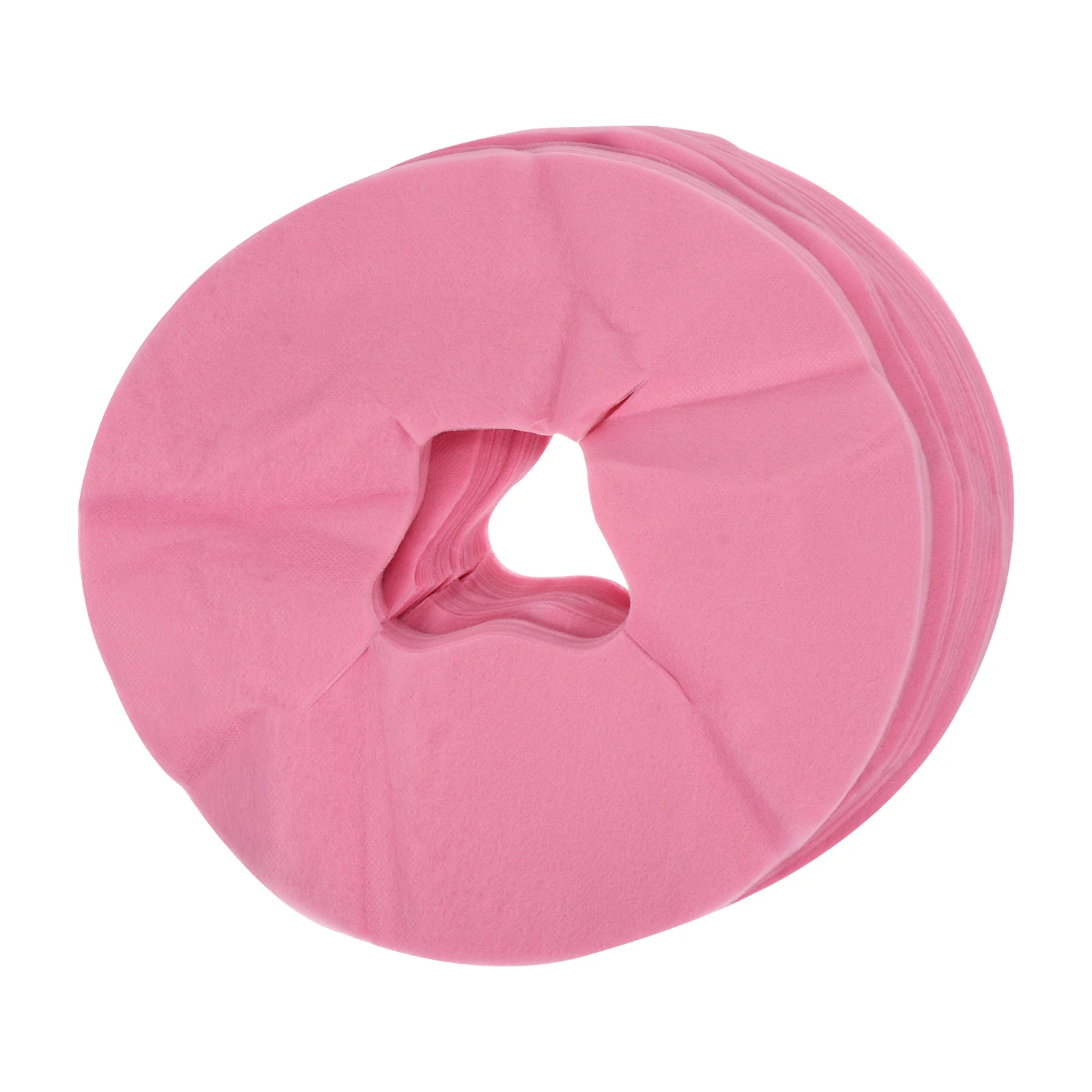 50 шт. одноразовые массажные подушечки для лица, косметический коврик, дышащий антипригарный коврик для спа-салона, клиники, массажная кровать, чехол для отверстия для лица, полотенце